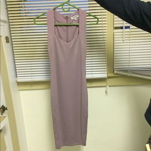 Fashion Nova mauve form fitting dress size small